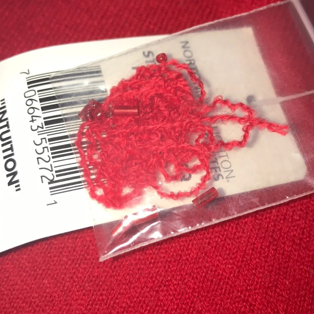 Norton McNaughton Petites Red Holiday Sweater - Picture 6 of 8